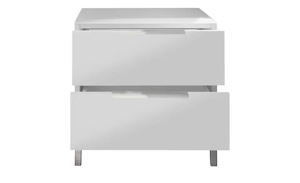 Nachtkommode mit 2 Schüben, geöffnet