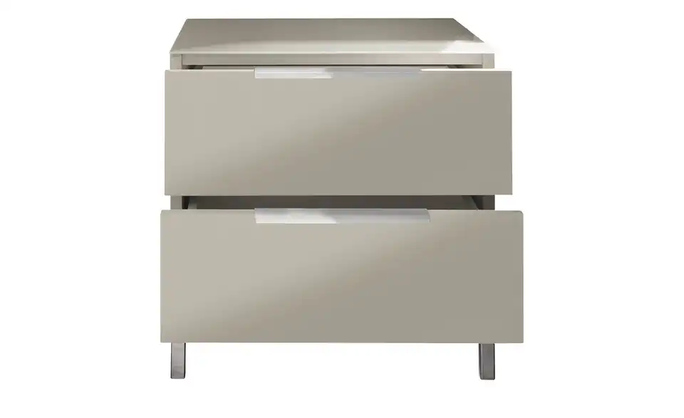 Nachtkommode mit 2 Schüben, geöffnet