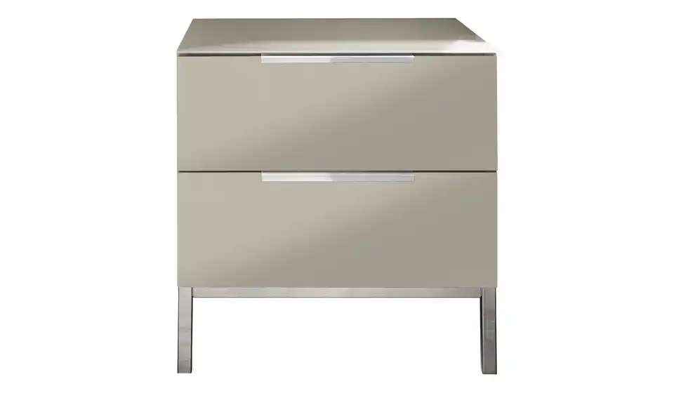 Nachtkommode mit 2 Schüben, Frontansicht