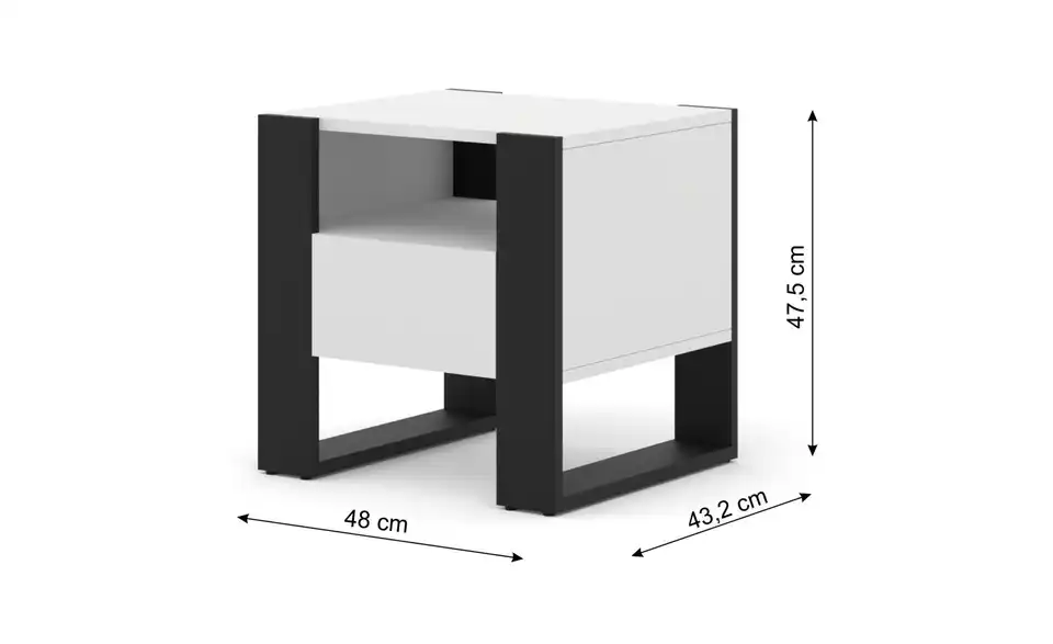 Nachttisch, Bemaßung