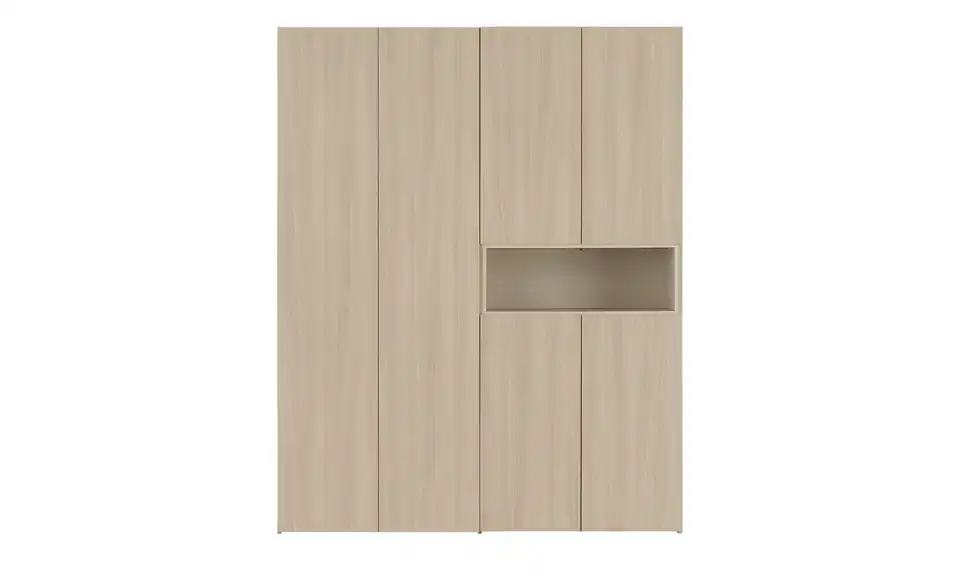 Drehtürenschrank mit Beleuchtung, Frontansicht