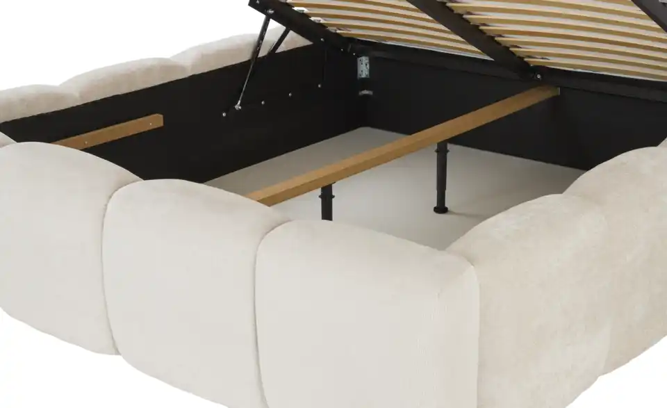 Polsterbett Newbury mit Bettkasten, Detailansicht