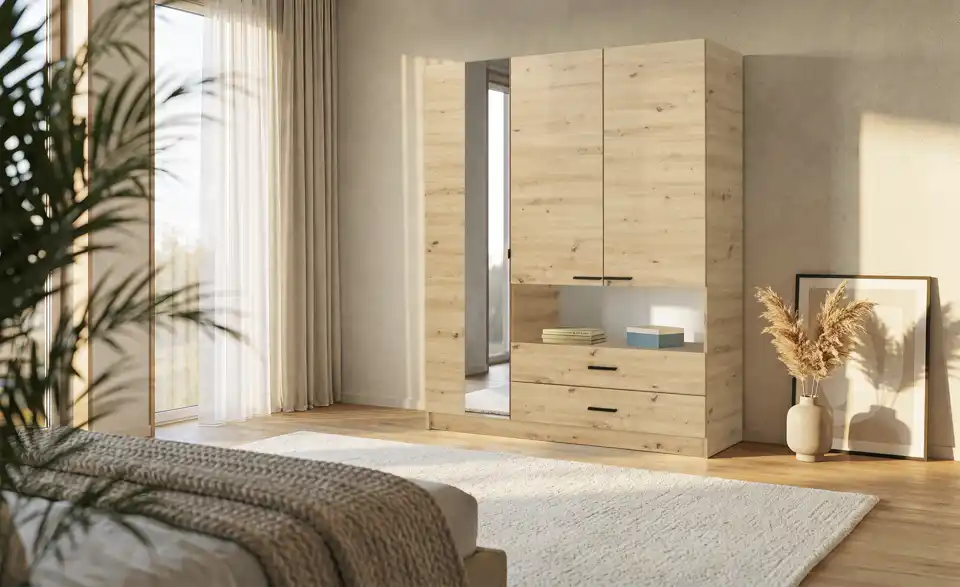 Drehtürenschrank, in Wohnsituation