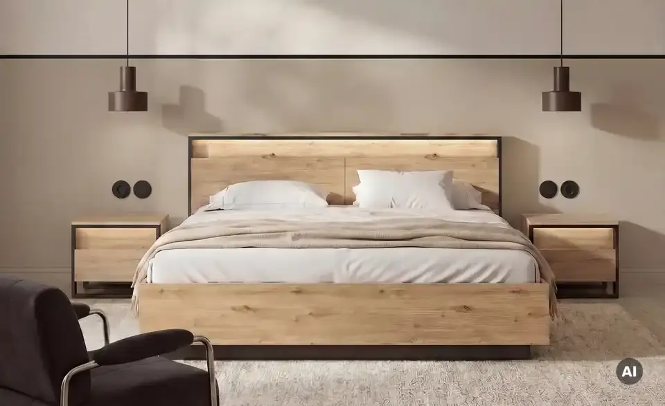 Doppelbett, in Wohnsituation