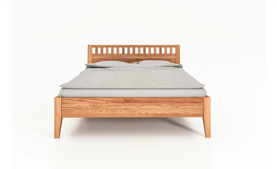 Massivholzbett, Frontansicht