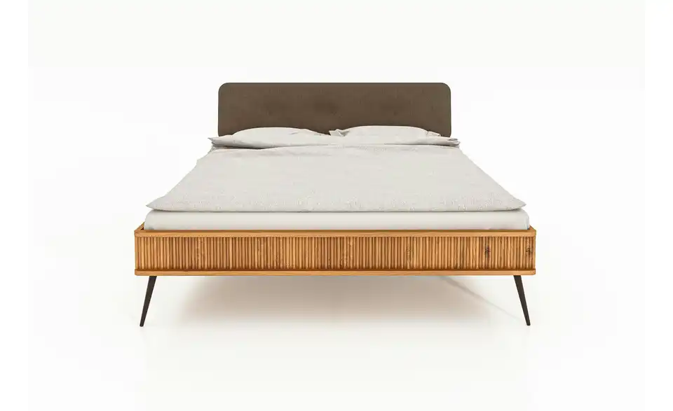 Massivholzbett, Frontansicht