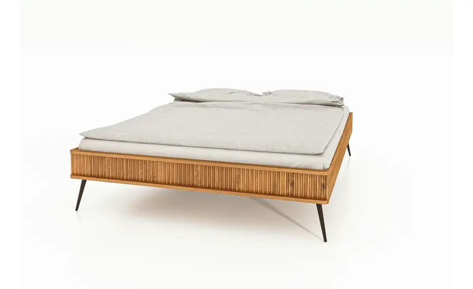 Massivholzbett ohne Kopfteil, Perspektive