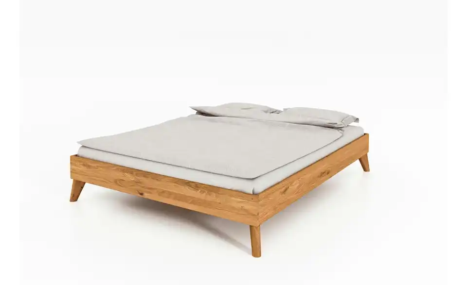 Massivholzbett ohne Kopfteil, Perspektive