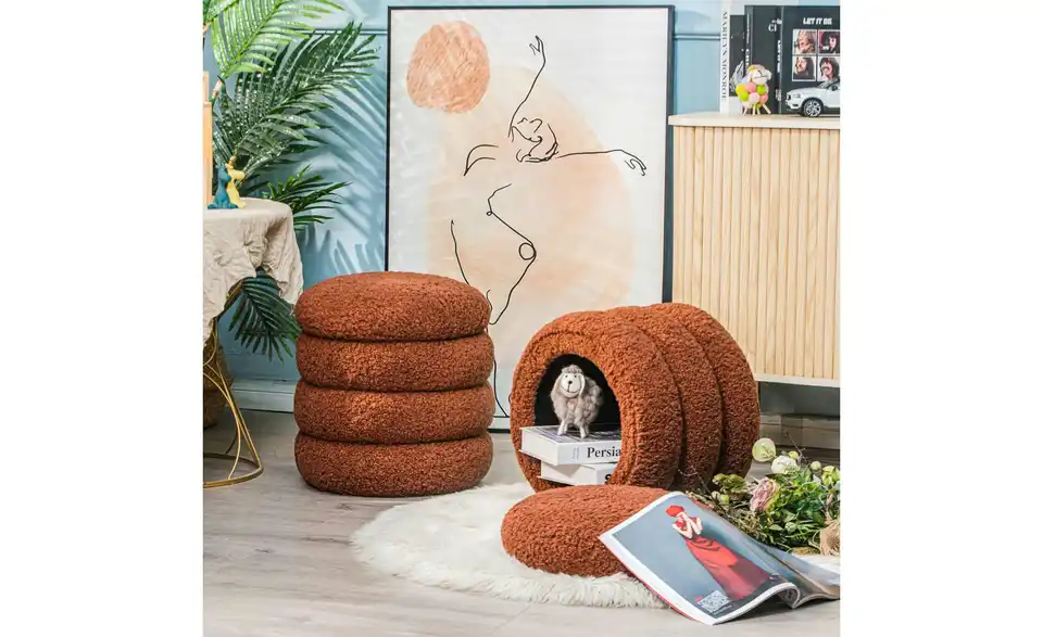 Pouf, in Wohnsituation