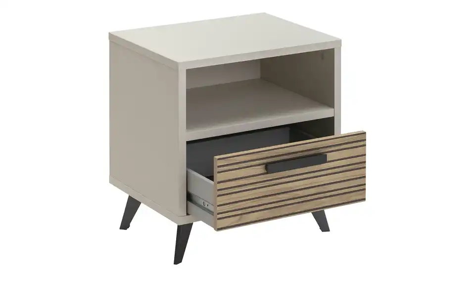 Nachtkommode, geöffnet