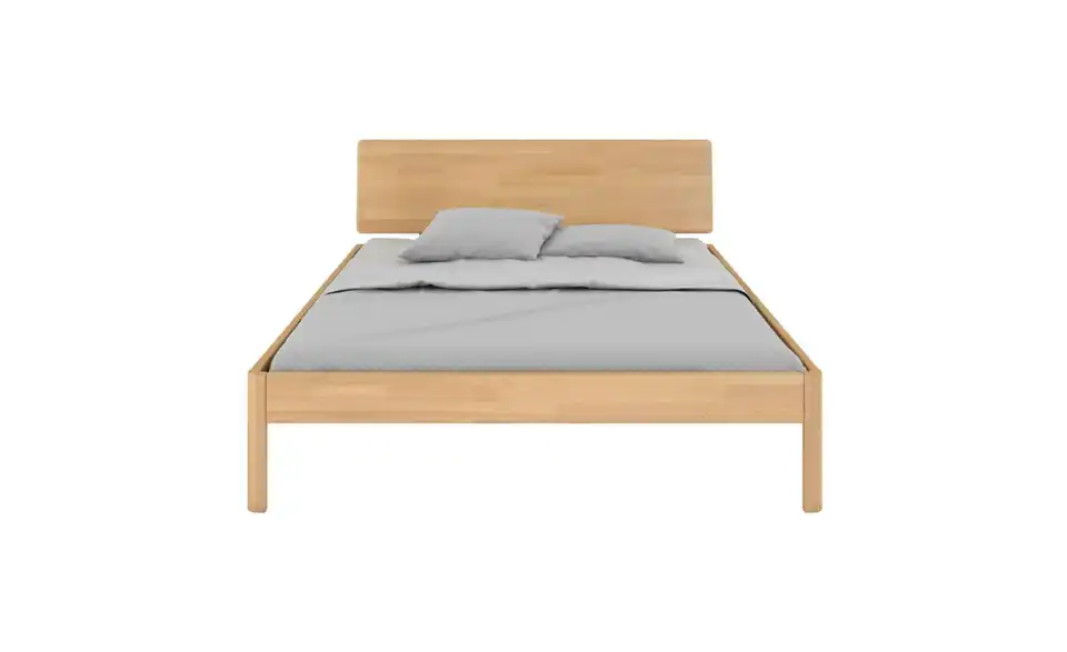 Massivholzbett Buche, Frontansicht