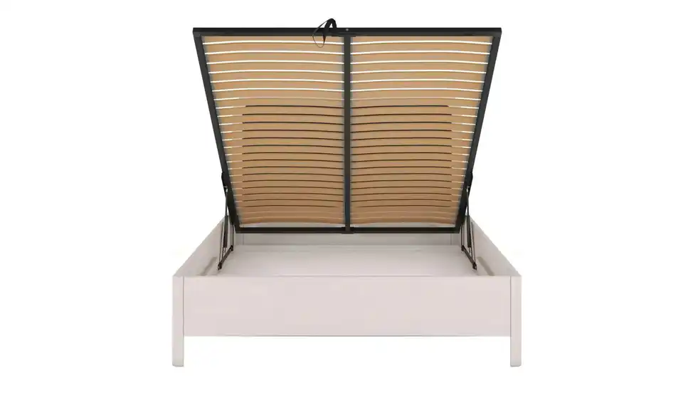 Massivholzbett weiß BK 140x200, Funktionsansicht