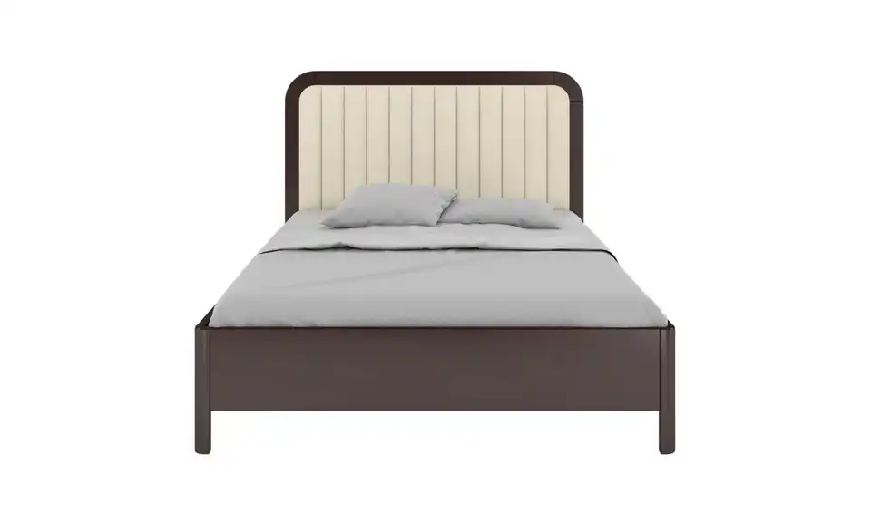 Massivholzbett Wenge 140x200, Frontansicht