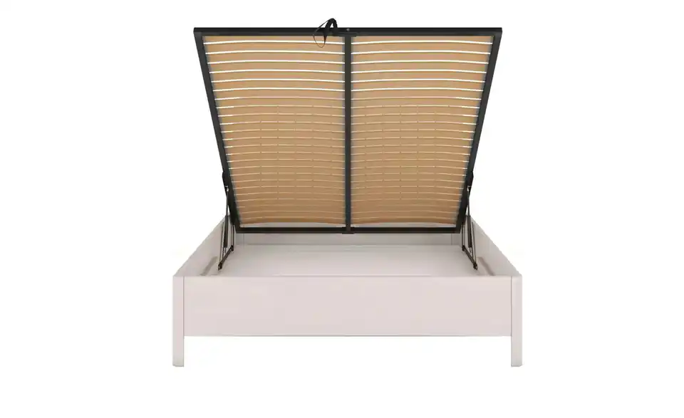 Massivholzbett weiß BK 140x200, Funktionsansicht