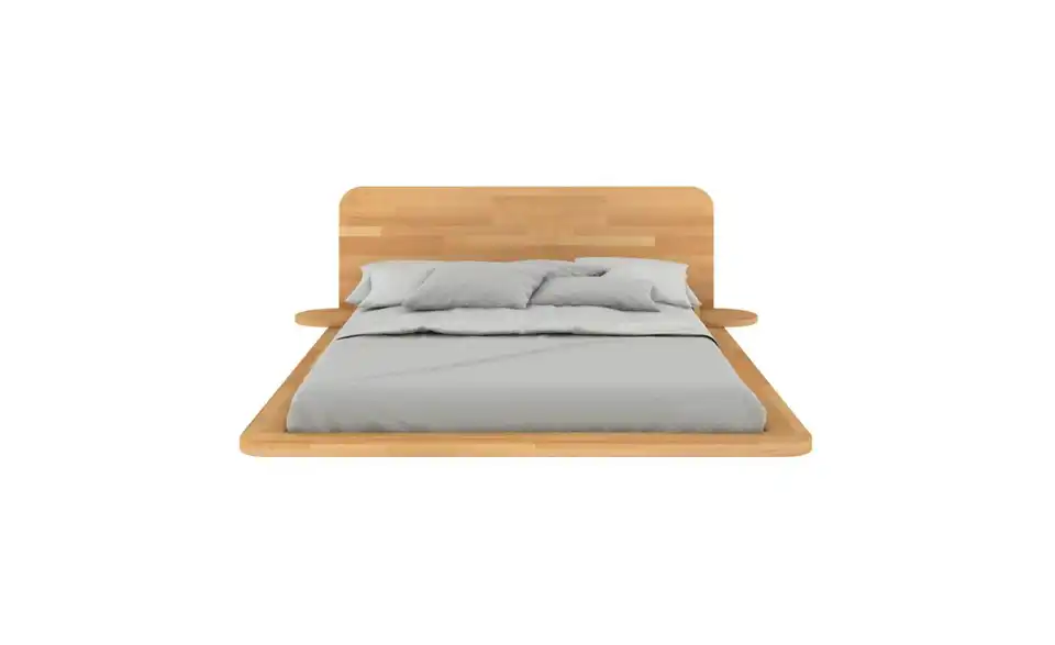 Massivholzbett Buche, Frontansicht