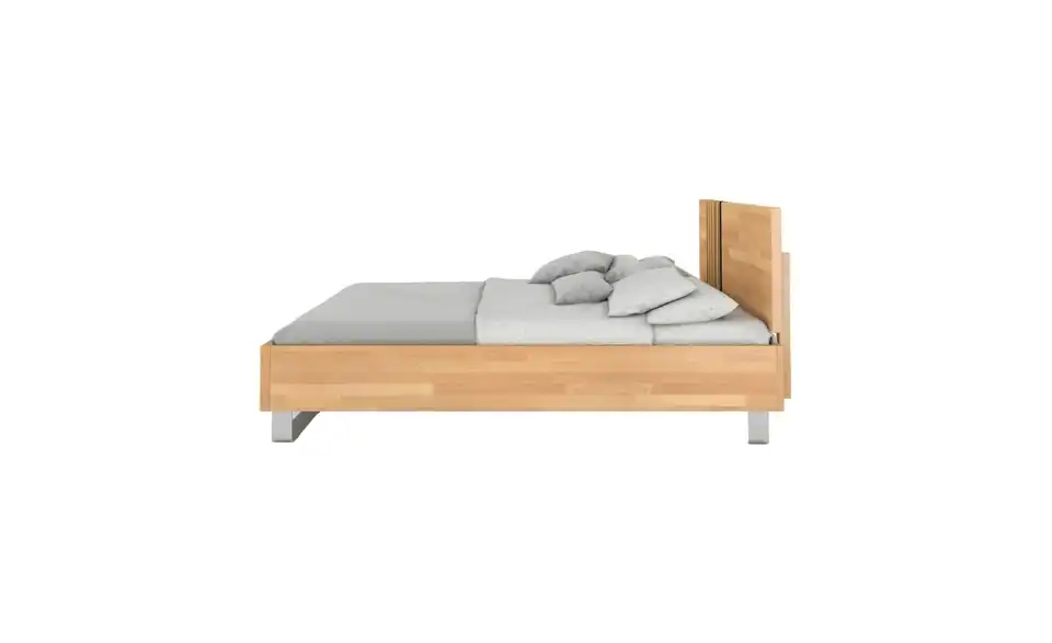 Massivholzbett Buche, Profilansicht