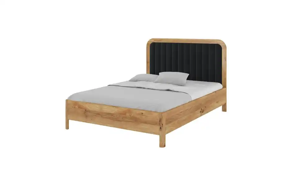 Massivholzbett Eiche 140x200, Perspektive