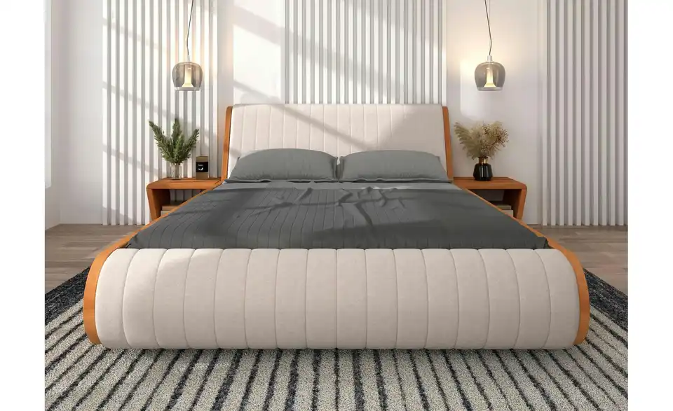 Massivholzbett Buche, in Wohnsituation