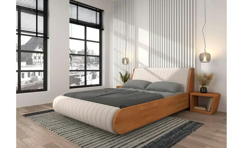 Massivholzbett Buche, in Wohnsituation