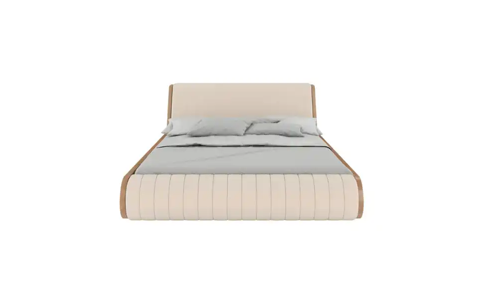 Massivholzbett Buche, Frontansicht