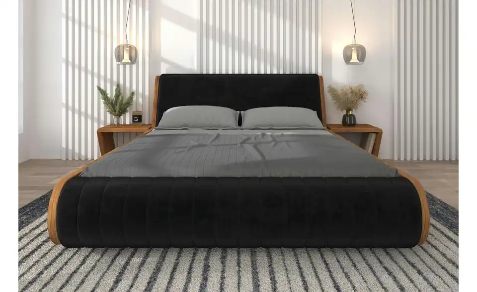 Massivholzbett Eiche, in Wohnsituation