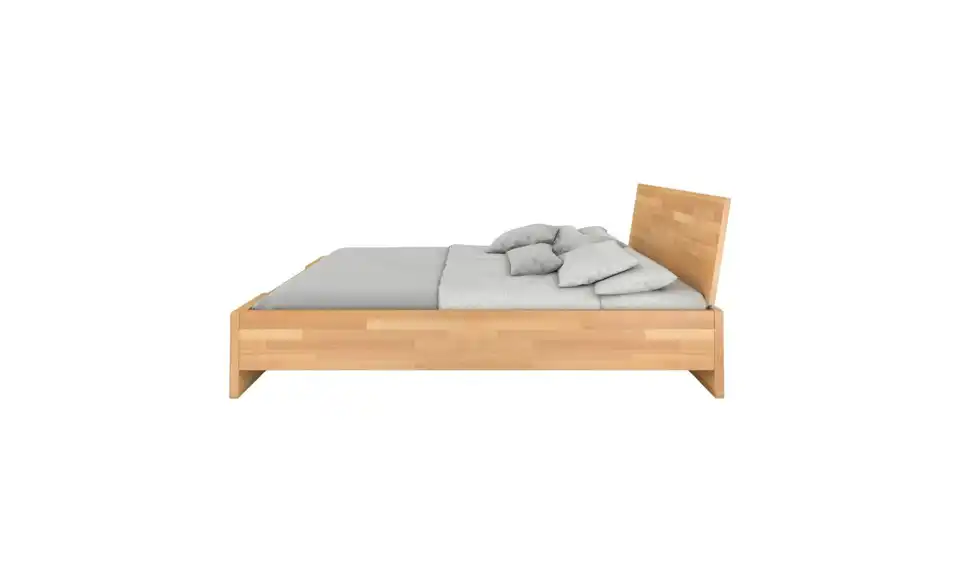 Massivholzbett Buche, Profilansicht