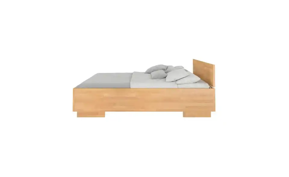 Massivholzbett Buche, Profilansicht