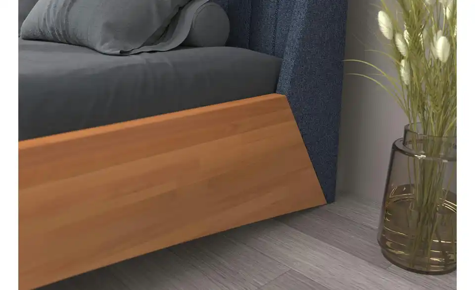 Massivholzbett Buche, Detailansicht