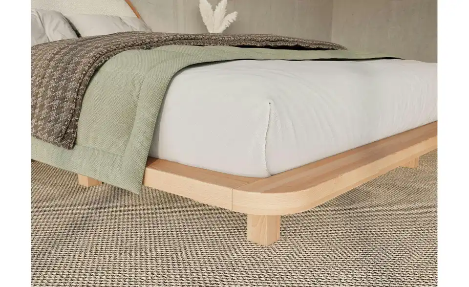 Massivholzbett Buche 160x200, Detailansicht