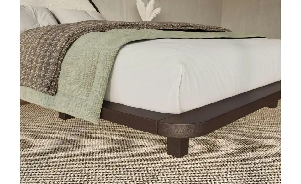 Massivholzbett Wenge 140x200, Detailansicht