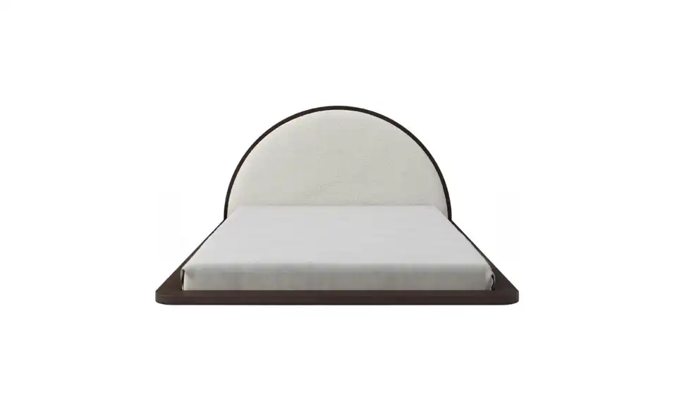 Massivholzbett Wenge 120x200, Frontansicht