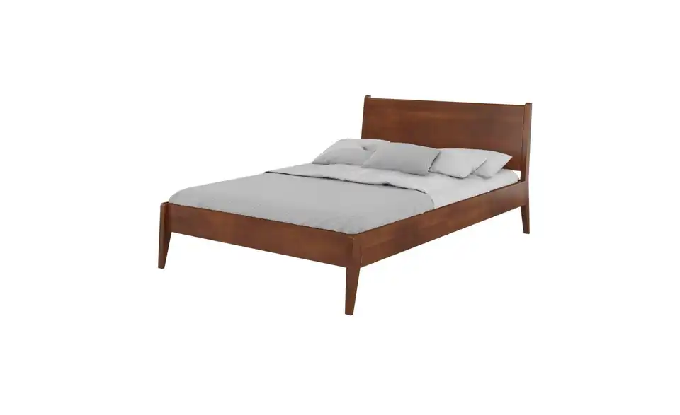 Massivholzbett Nussbaum140x200, Perspektive