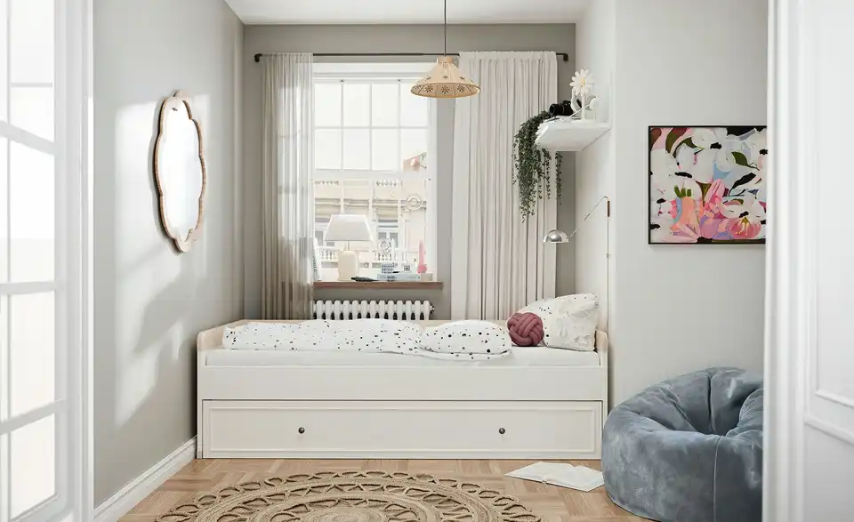 Funktionsbett, in Wohnsituation