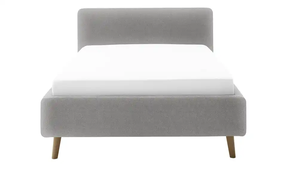 Polsterbett mit Bettkasten, Frontansicht