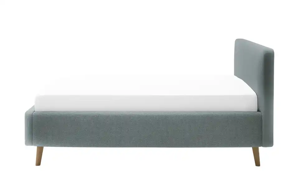 Polsterbett mit Bettkasten, Profilansicht