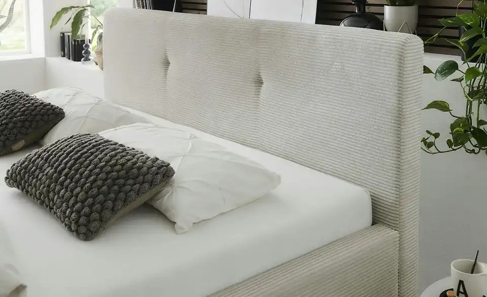 Musterring Polsterbett Delphi Cord mit Bettkasten, in Wohnsituation