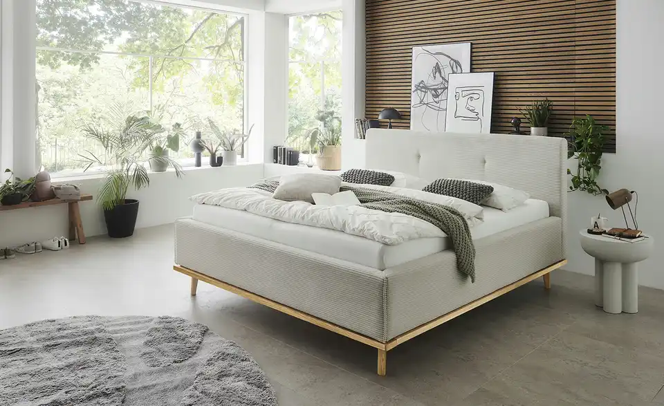 Musterring Polsterbett Delphi Cord mit Bettkasten, in Wohnsituation