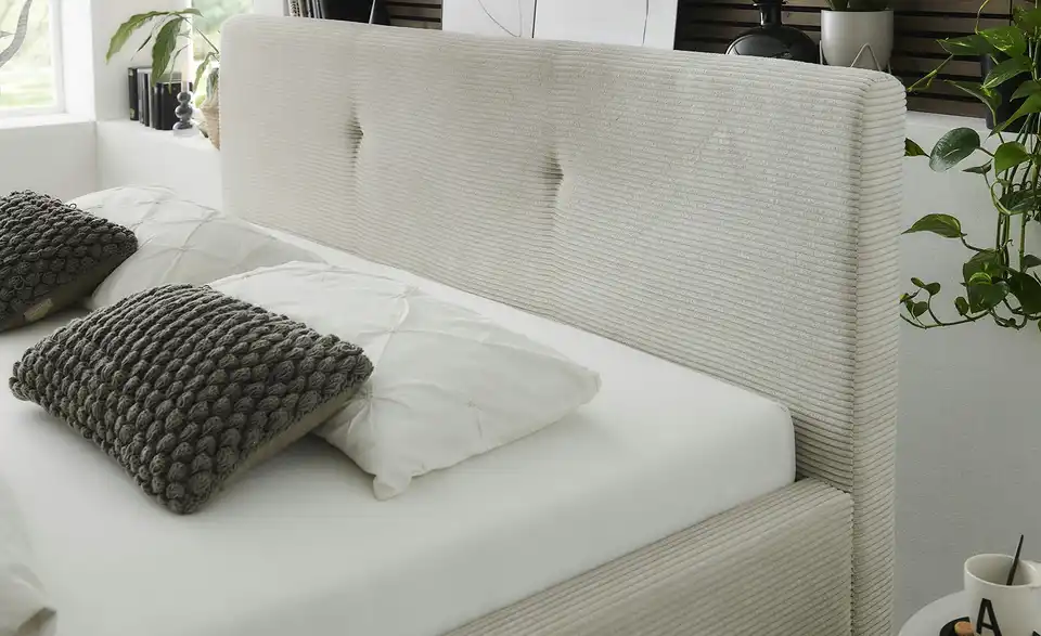 Musterring Polsterbett Delphi Cord mit Bettkasten, in Wohnsituation