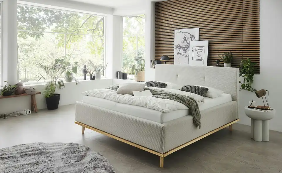 Musterring Polsterbett Delphi Cord mit Bettkasten, in Wohnsituation