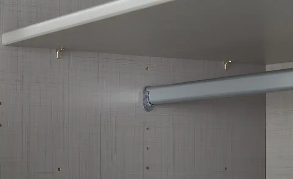 Dreh-/ Schwebetürenschrank, Detailansicht