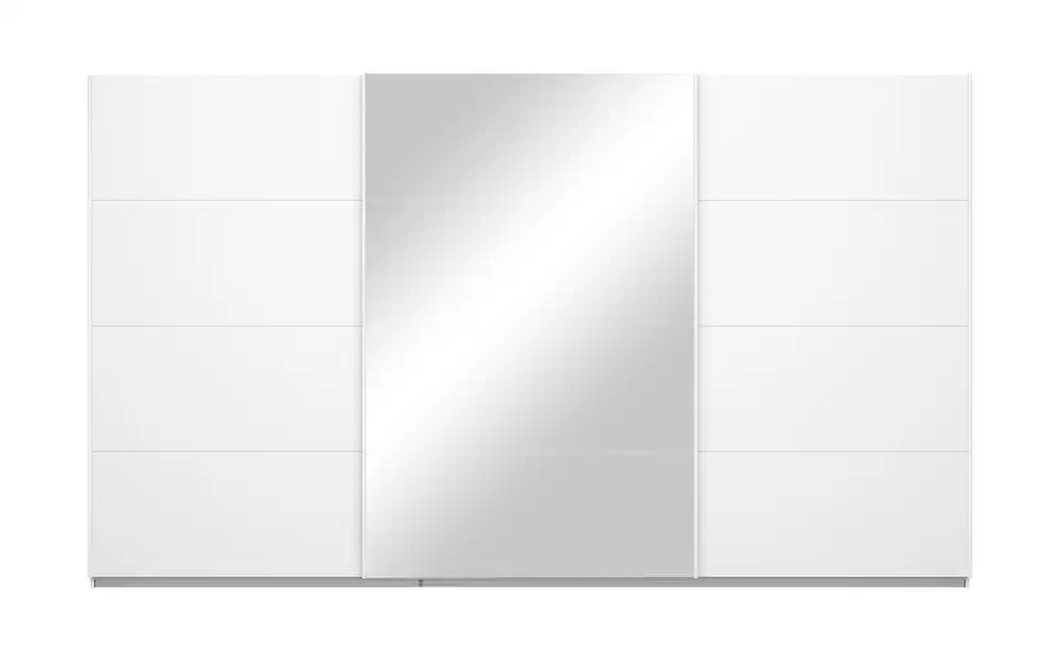 Schwebetürenschrank, Frontansicht