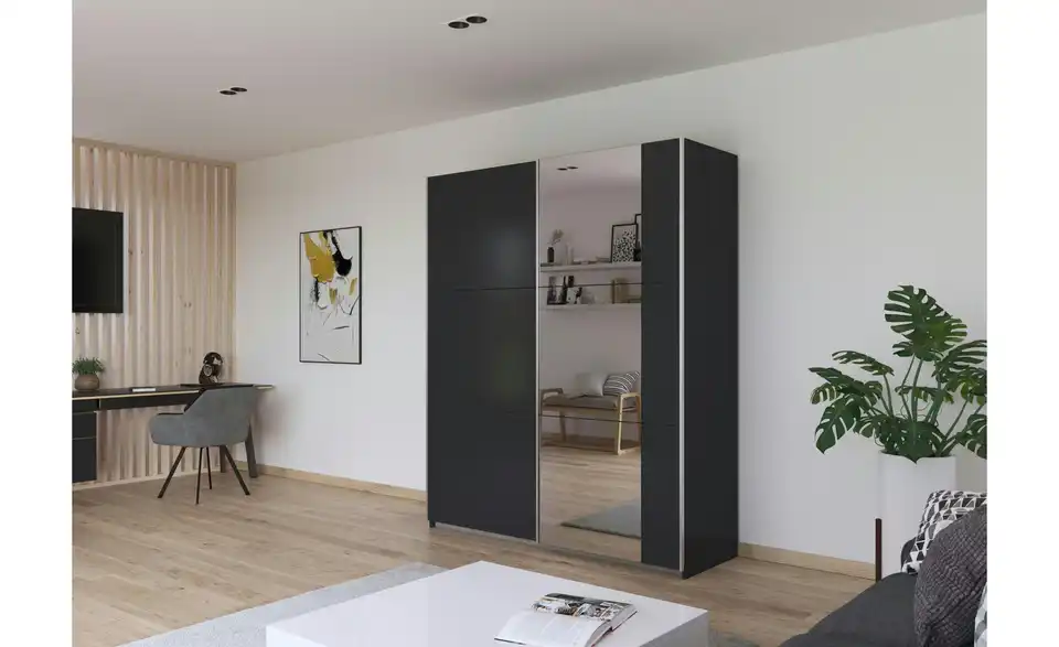 Schwebetürenschrank Acton, in Wohnsituation