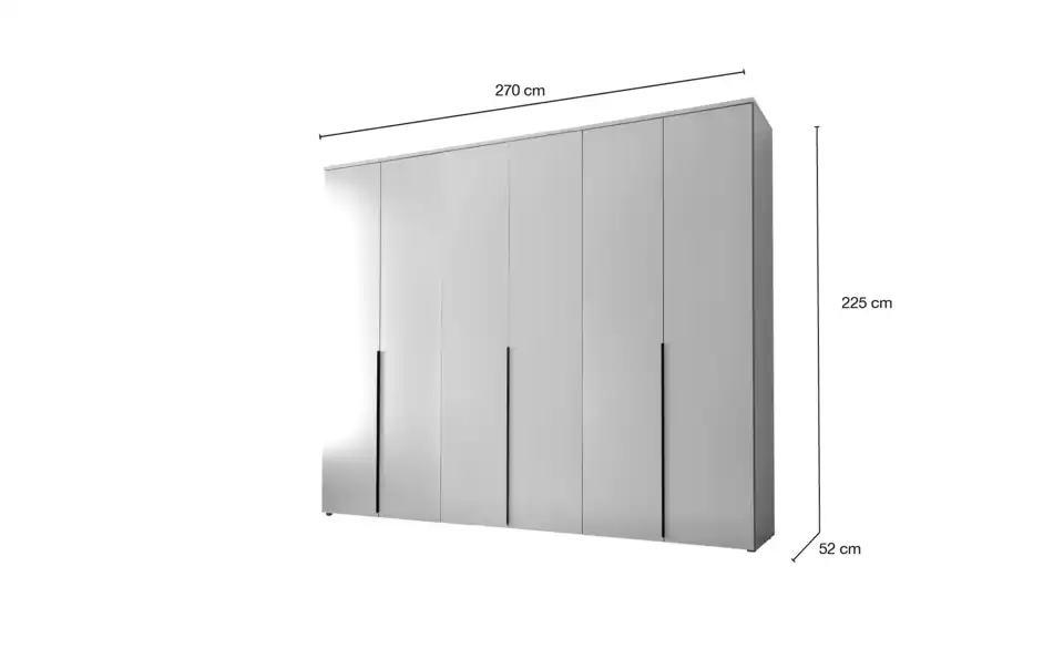 Kleiderschrank, Bemaßung