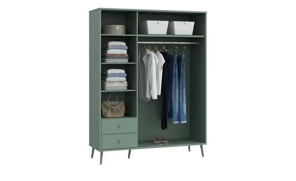 Kleiderschrank, geöffnet