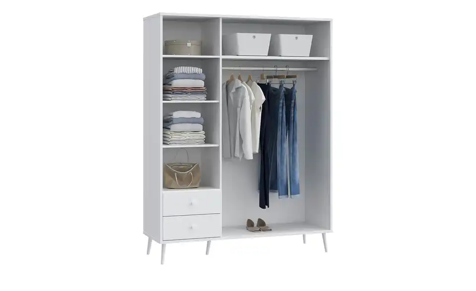 Kleiderschrank, geöffnet