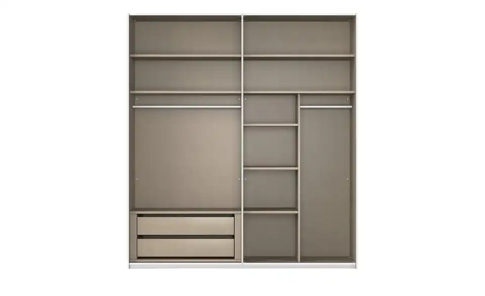 Kollektion Kraft Schwebetürenschrank inklusive Zubehör, geöffnet