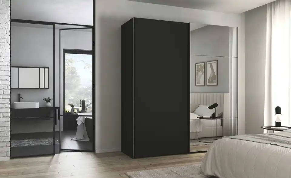 Kollektion Kraft Schwebetürenschrank inklusive Zubehör, in Wohnsituation