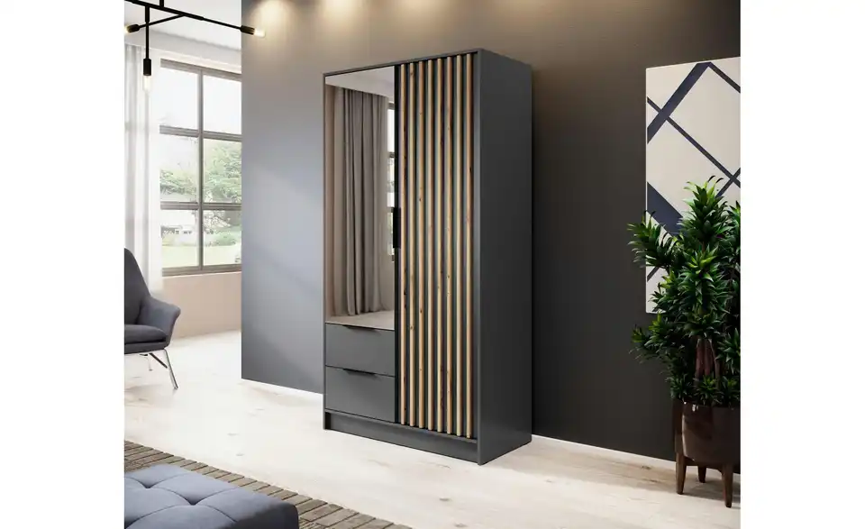 Drehtürenschrank, in Wohnsituation