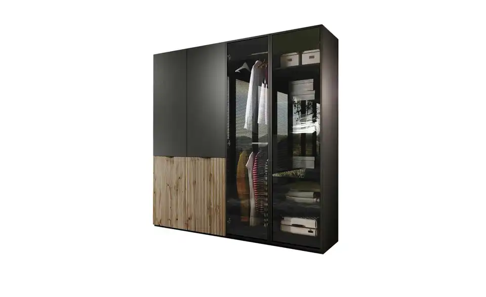 Drehtürenschrank mit Glastüren, Perspektive