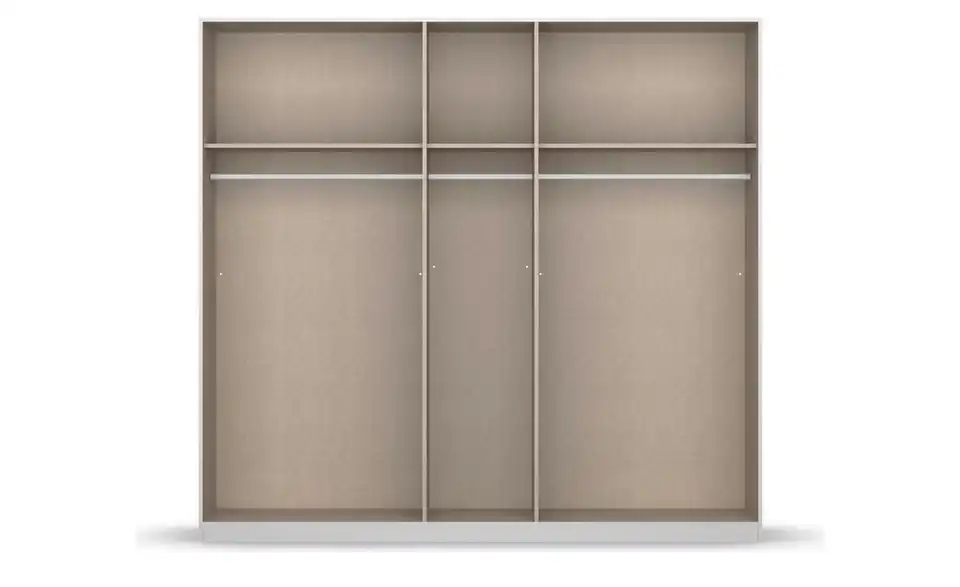 Kleiderschrank mit Spiegel, geöffnet